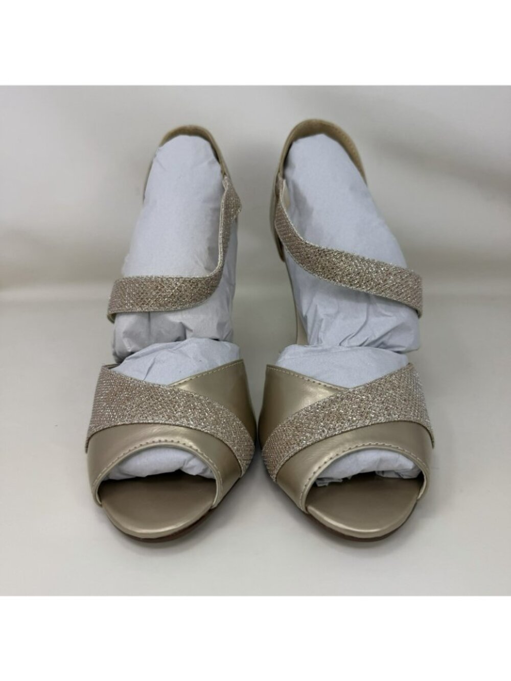 Touch Ups Benjamin Walk Adeline Dress Heels Champagne Women's Size 10 M - Picture 3 of 7
